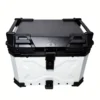 white aluminum box motorcycle